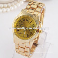 2015 Gold plated classical slim men hand watch